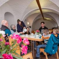 Gewölbe als Speisesaal
